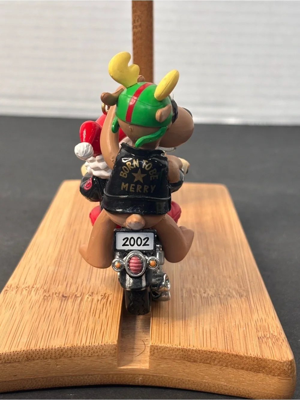 Carlton Cards Heirloom Collection 2002 "Rebel with a Claus" Motorcycle Ornament - Picture 11 of 14